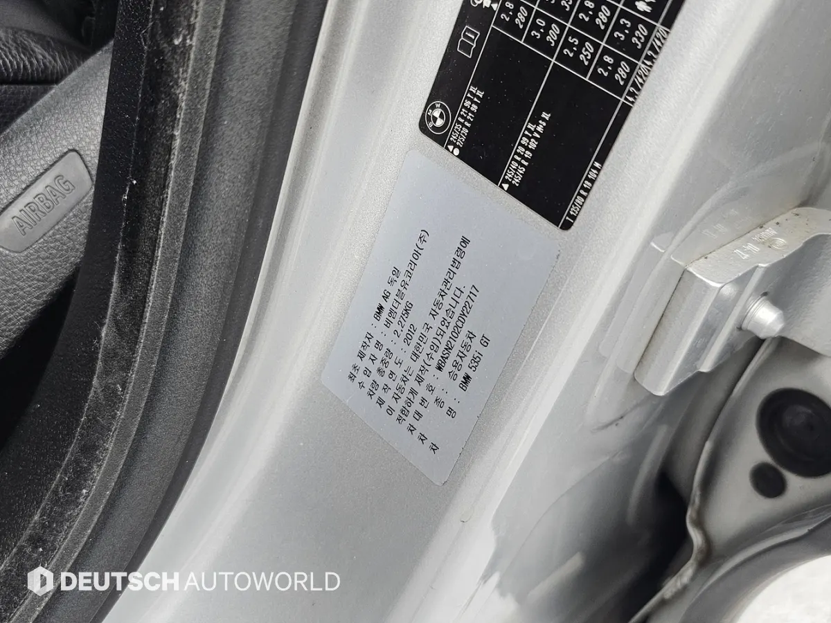 BMW 5 Series GT (F07) GT 2012 20/21